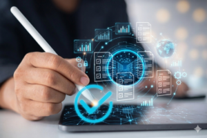 Data analytics and secure storage interface